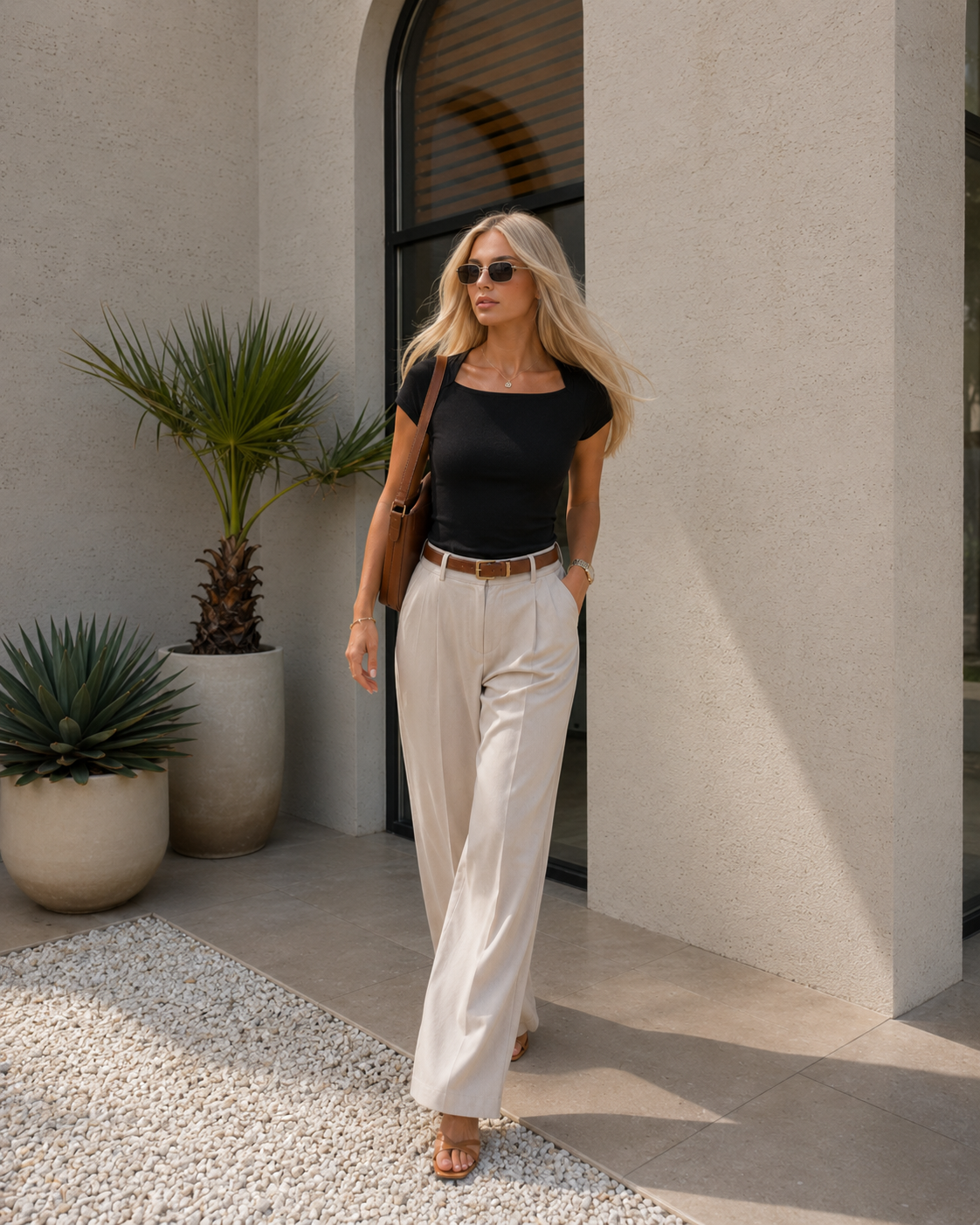 Marlowe Square-Neck Top