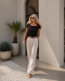 Marlowe Square-Neck Top