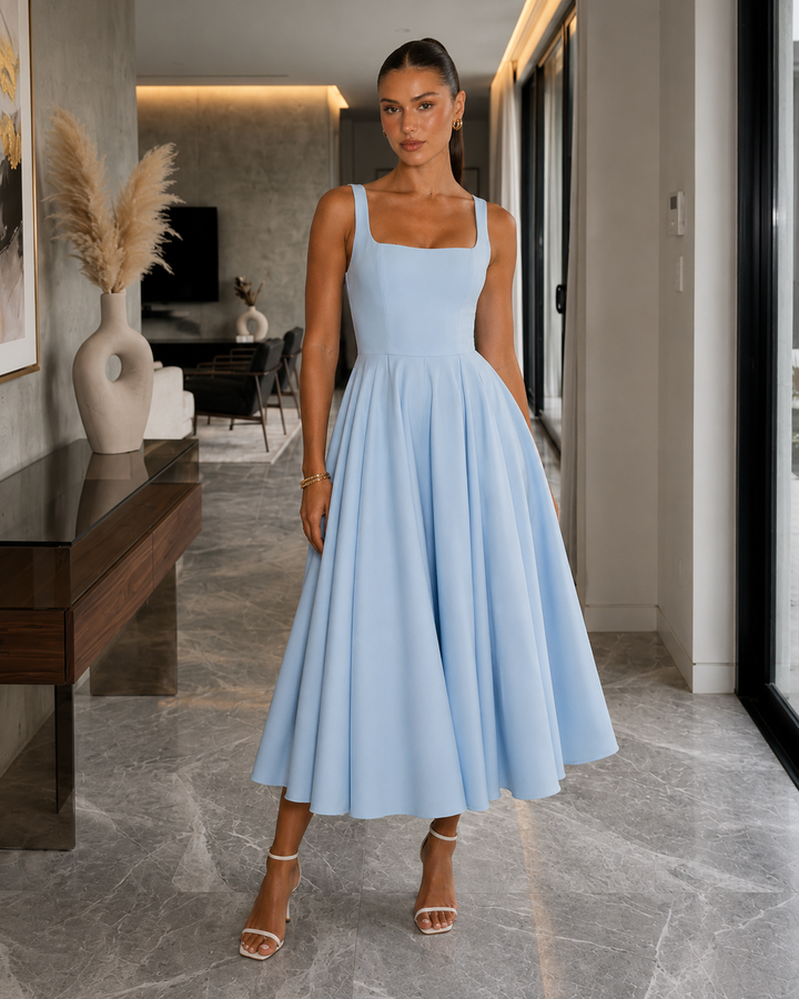 Aurelia Powder Midi Dress