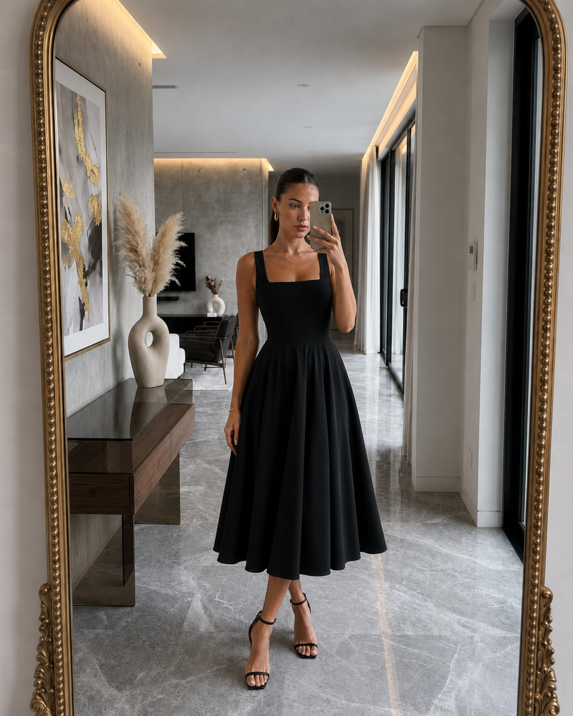 Aurelia Powder Midi Dress