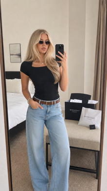 Marlowe Square-Neck Top