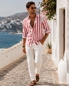 The Santorini Summer Shirt