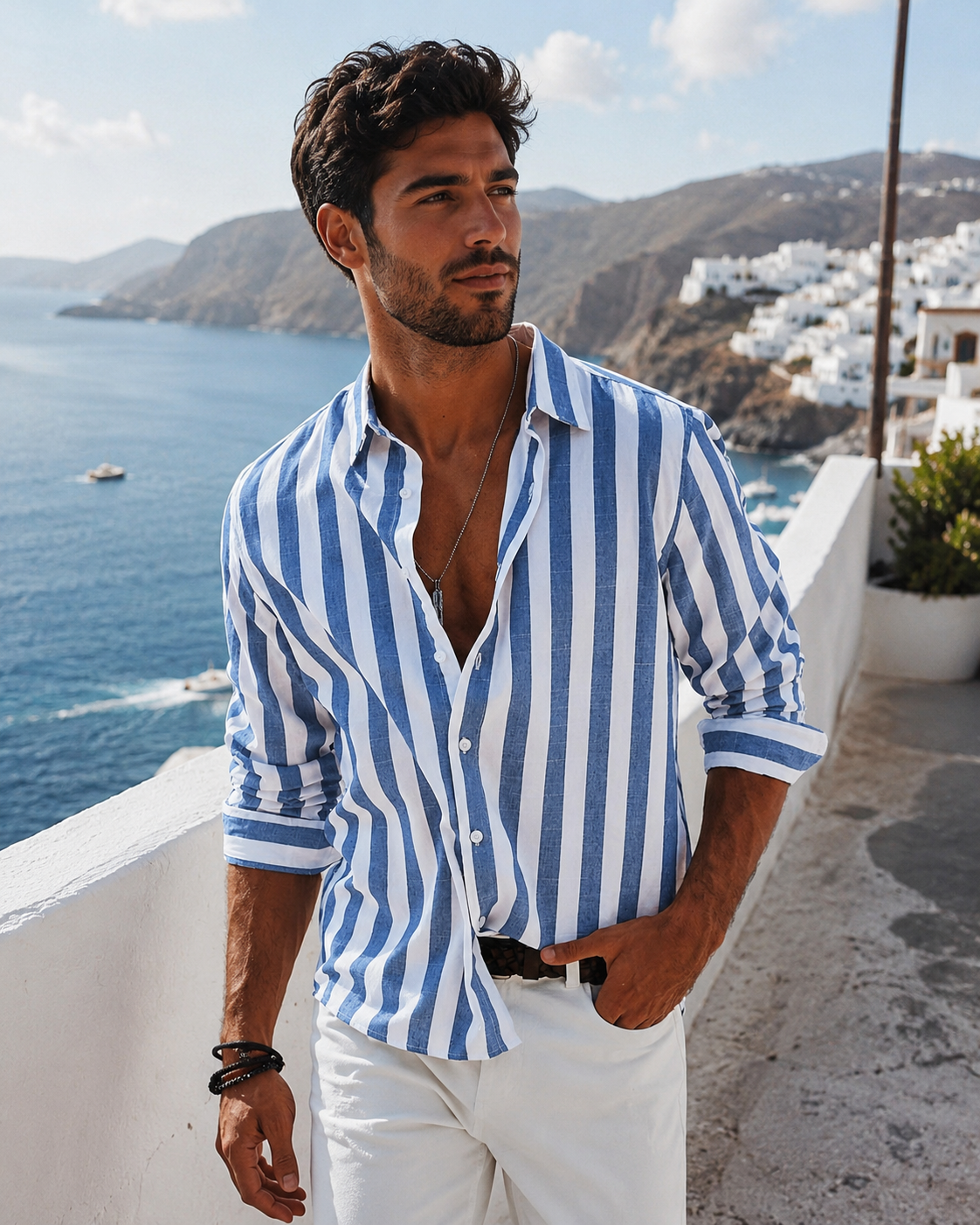 The Santorini Summer Shirt