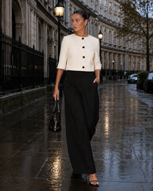 Amara Ivory Cropped Jacket