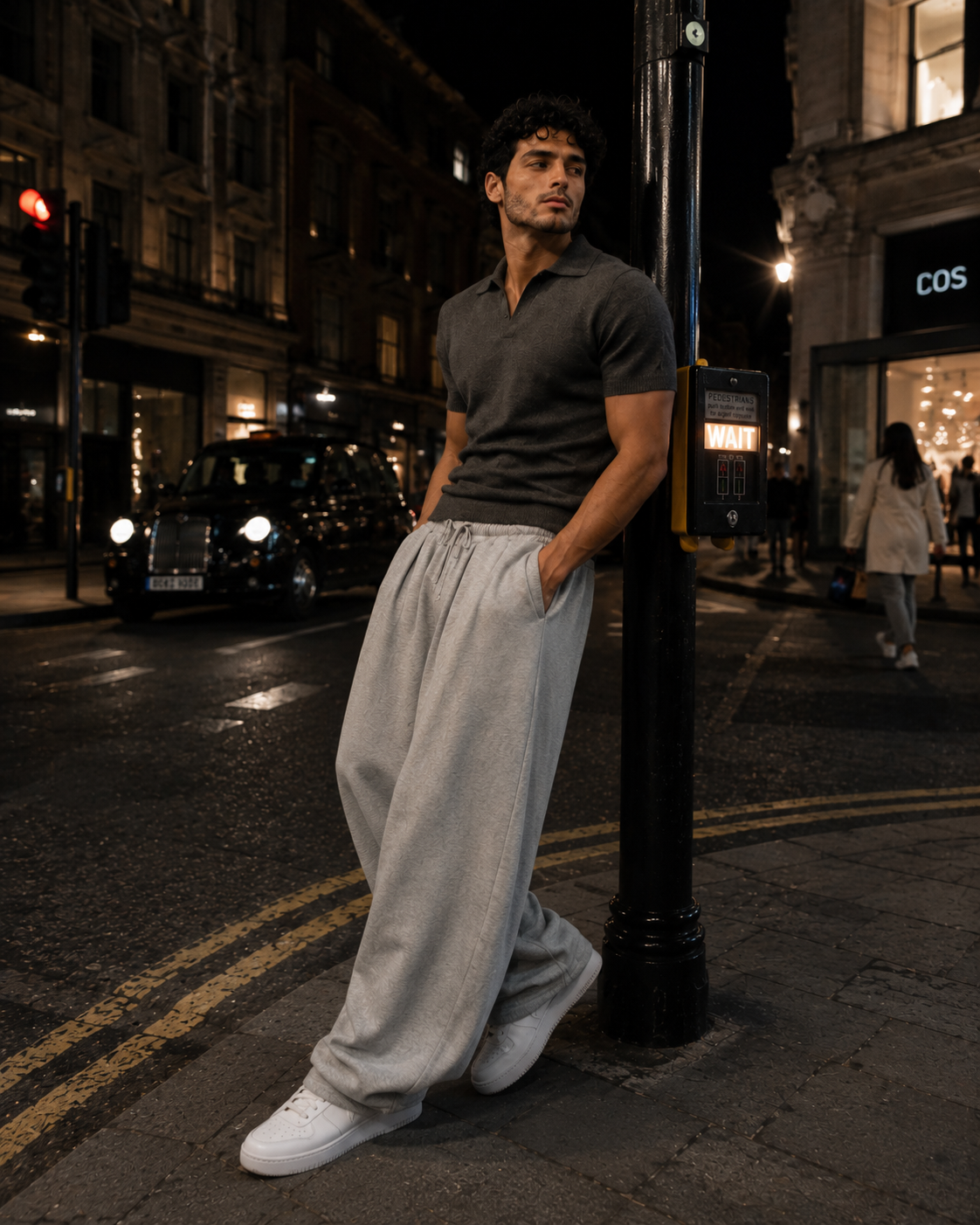 Liverpool Wide-Leg Tuck Trousers