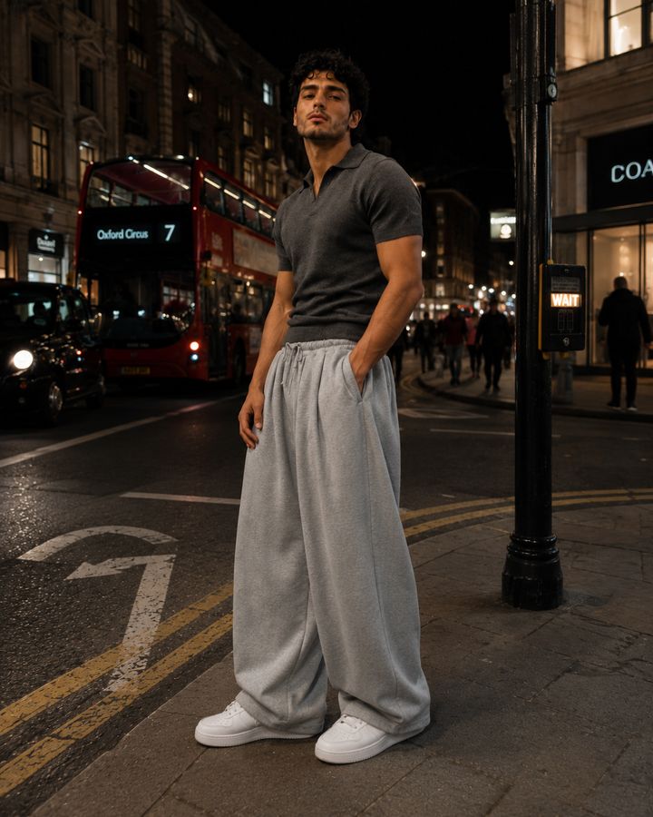 Liverpool Wide-Leg Tuck Trousers