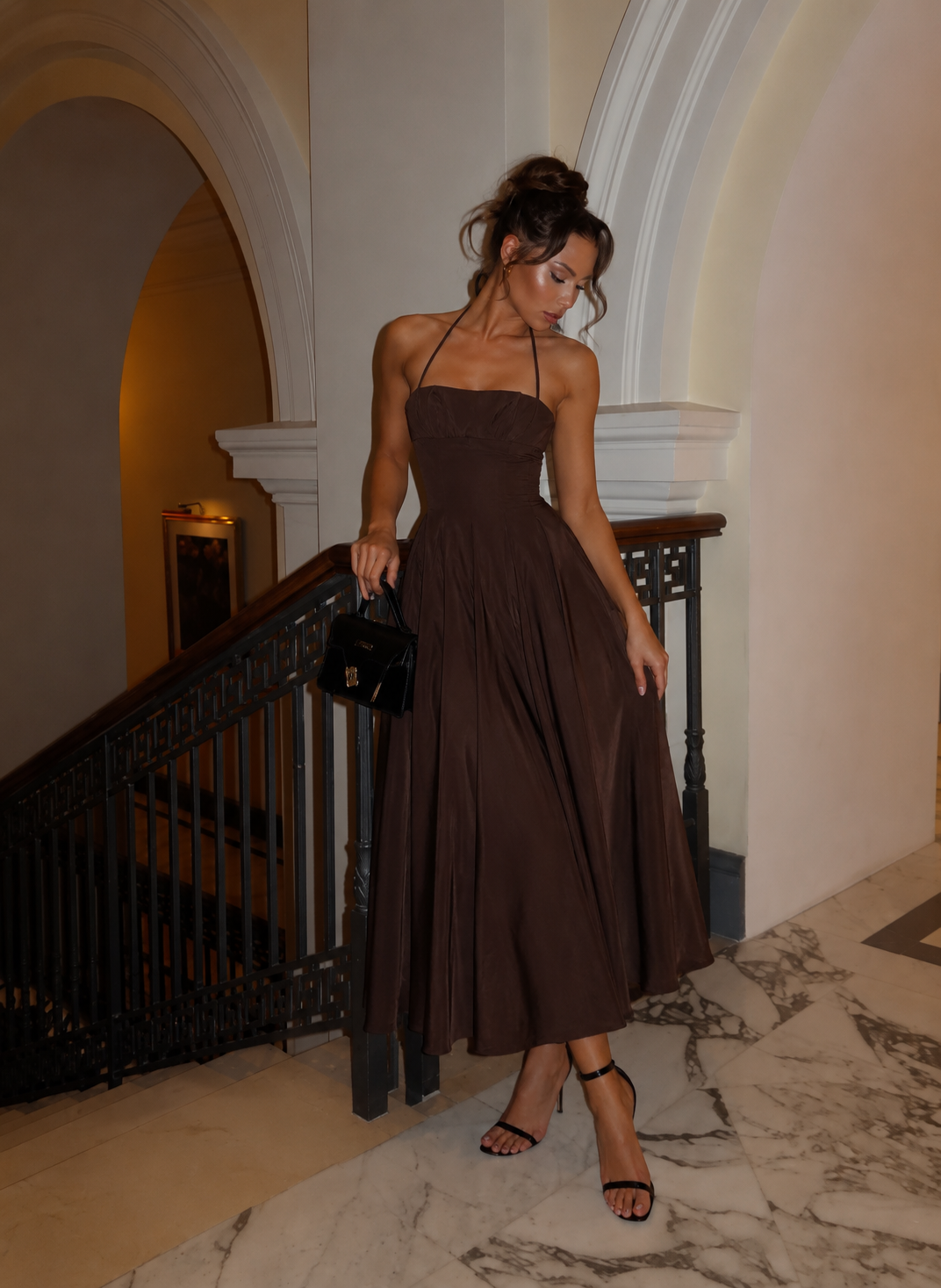 Valentina Halter Maxi Dress