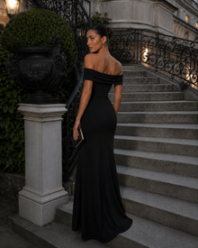 Alessia Black Split Maxi Dress